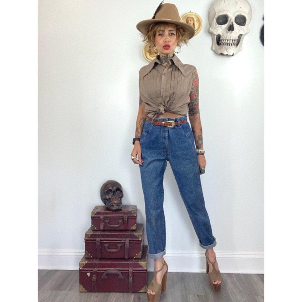 Vintage 80s Chic high waist mom jeans